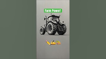 7 Levels of Tractor Drawing: How to Draw a Tractor Step by Step #shorts #art