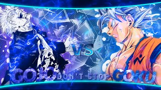 Goku Vs Gojo Im The Strongest - Dont Stopeditamv Alight Motion Quick Edit