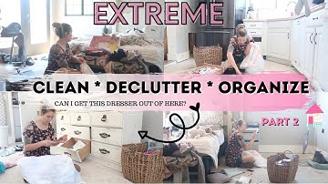 EXTREME WHOLE HOUSE DECLUTTER WITH ME PART 2 || AT HOME WITH JILL MINIMALISM