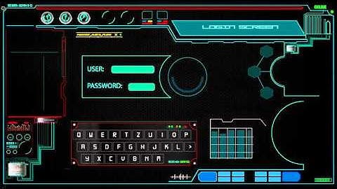 Futuristic HUD Interface - login