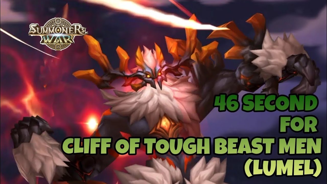 NEW RECORD FOR CLIFF OF TOUGH BEAST MEN (LUMEL) [Summoners War : Sky Arena]