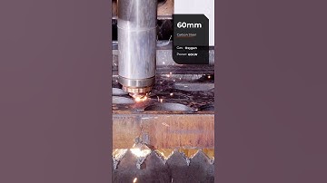 60000W laser cutting 60mm carbon steel (Oxygen)