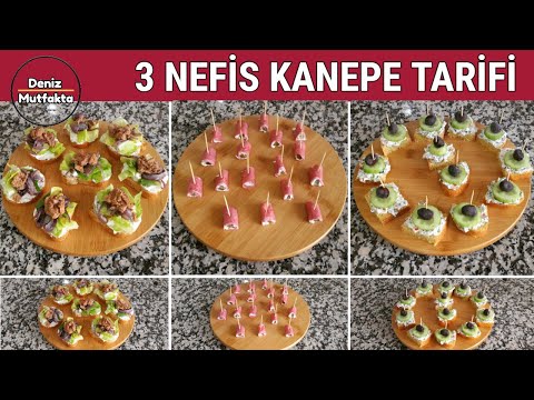 3 Nefis Kanepe Tarifi ✅ | En Kolay - En Lezzetli - En Güzel Kanepeler Nasıl Yapılır? 💯
