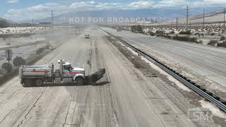 08-21-2023 Rancho Mirage California - Hurricane Hilary I-10 closure recovery