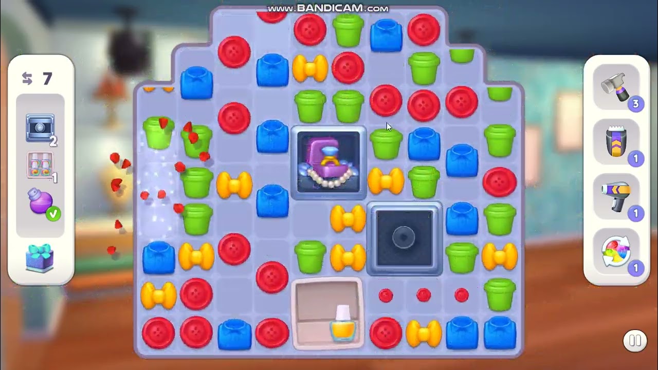 Makeover Match - Swap & Style level 123 no power-ups