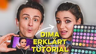 Dima führt mich durch ein MakeUp Tutorial