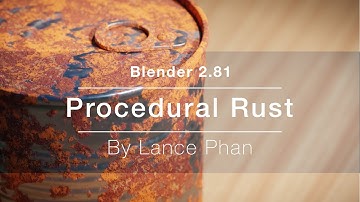 Procedural rust in Blender 2.81