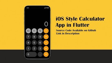 iOS Style Calculator App in Flutter - Full Working - Speed Code