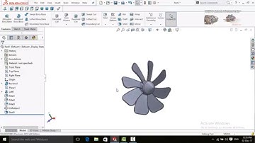 Propeller design in SolidWorks Tutorial