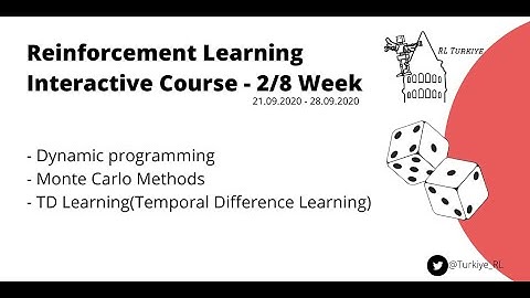 RL Introductory Course 2/8 - Monte Carlo Methods & Dynamic Programming