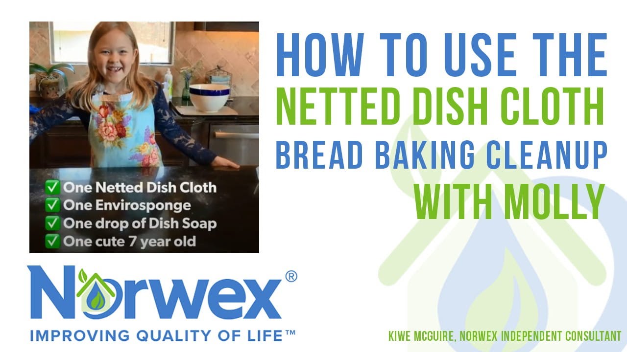 Norwex Netted Dish Cloth Kitchen Cleaning with Norwex YouTube