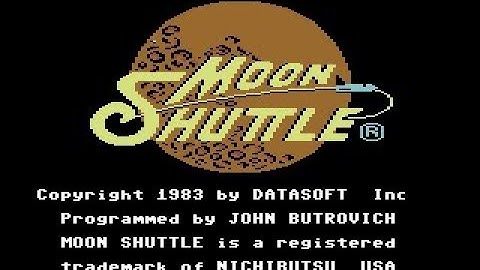 Moon Shuttle Review for the Commodore 64 by John Gage