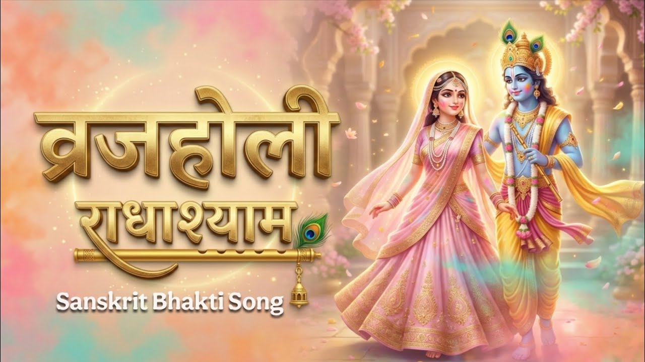 व्रजहोली राधाश्याम | Vraj Holi Radhashyam | Sanskrit Bhakti Song | Holi Special Song | Sanatan Jyoti