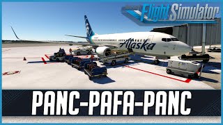 MSFS LIVE | Real World Alaska Airlines OPS | PMDG 737-700 | Anchorage - Fairbanks (Round-trip)