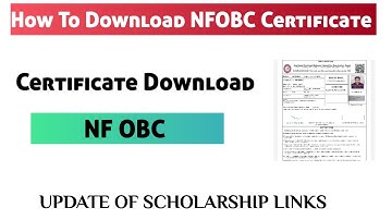 how to download NFOBC e certificate #nfobc  update