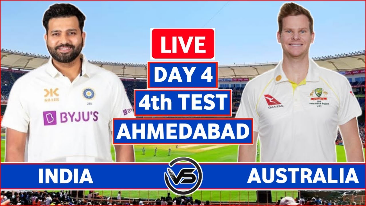 India vs Australia 4th Test Day 4 Live Scores IND vs AUS 4th Test Live Scores and Commentary