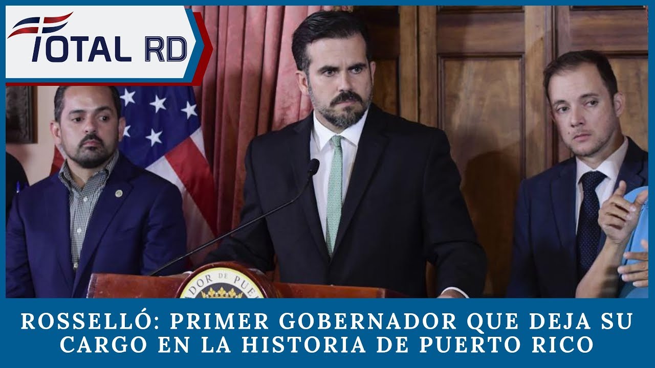 Rosselló primer gobernador que deja su cargo en la historia de Puerto
