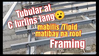 Roofing framing na pinakatipid pinakamibilis gawin at matibay pa #julyemz