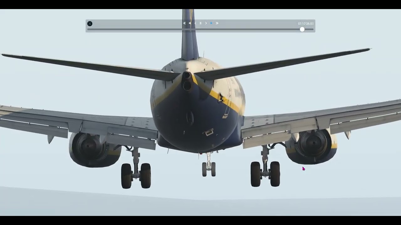 XPlane11 Landing on a short runway - Boeing 737-800