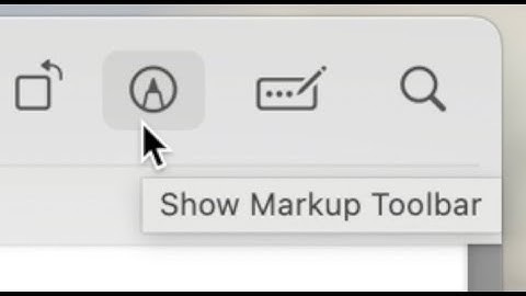 How to find the Markup Toolbar in Preview on iMac
