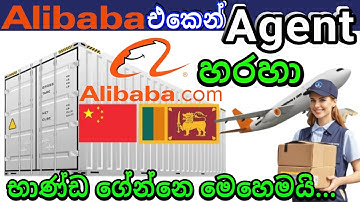 How to Import Goods From Alibaba.com Through An Agent අලිබබා එකෙන් ඒජන්ට් කෙනෙක් හරහා භාණ්ඩ ගේන්න...
