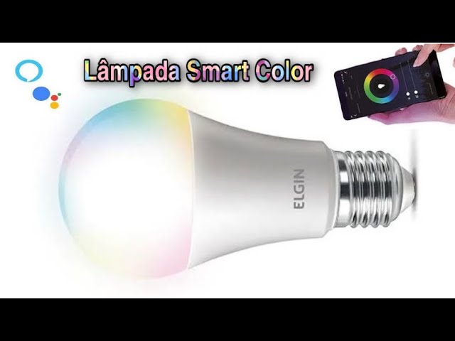 Lâmpada ELGIN Smart color usando com Alexa 
