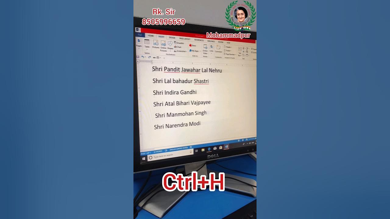 How to use replace command in the ms word shorts viral trending 