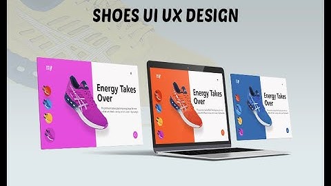 Shoes Web Animated Landing Page design in Adobe XD