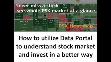 How to utilize Data Portal to understand stock market and invest in a better way