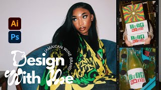 DESIGN WITH ME | Jamaican Wine Brand 🇯🇲