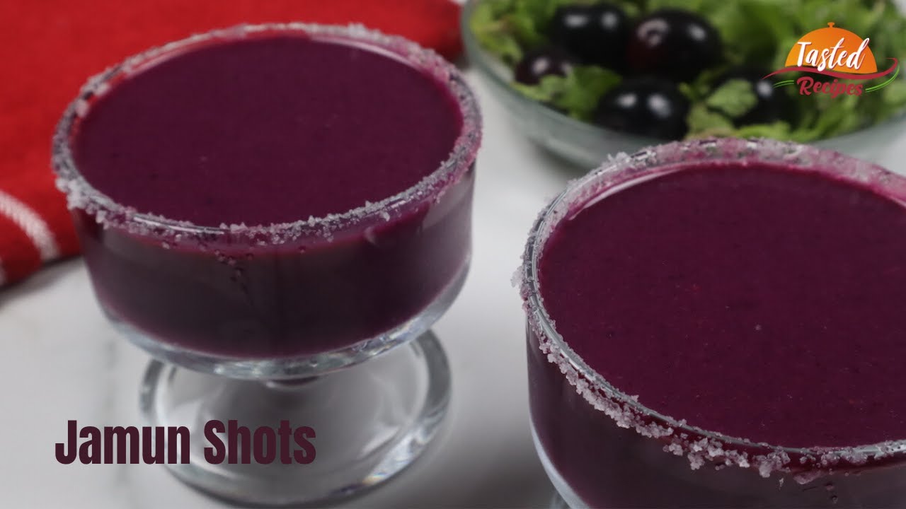 Jamun Shots Recipe | जामुन शॉट्स By TastedRecipes | Tasted Recipes