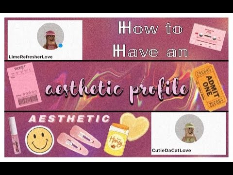 How to have an aesthetic roblox profile☺️🍒 - YouTube