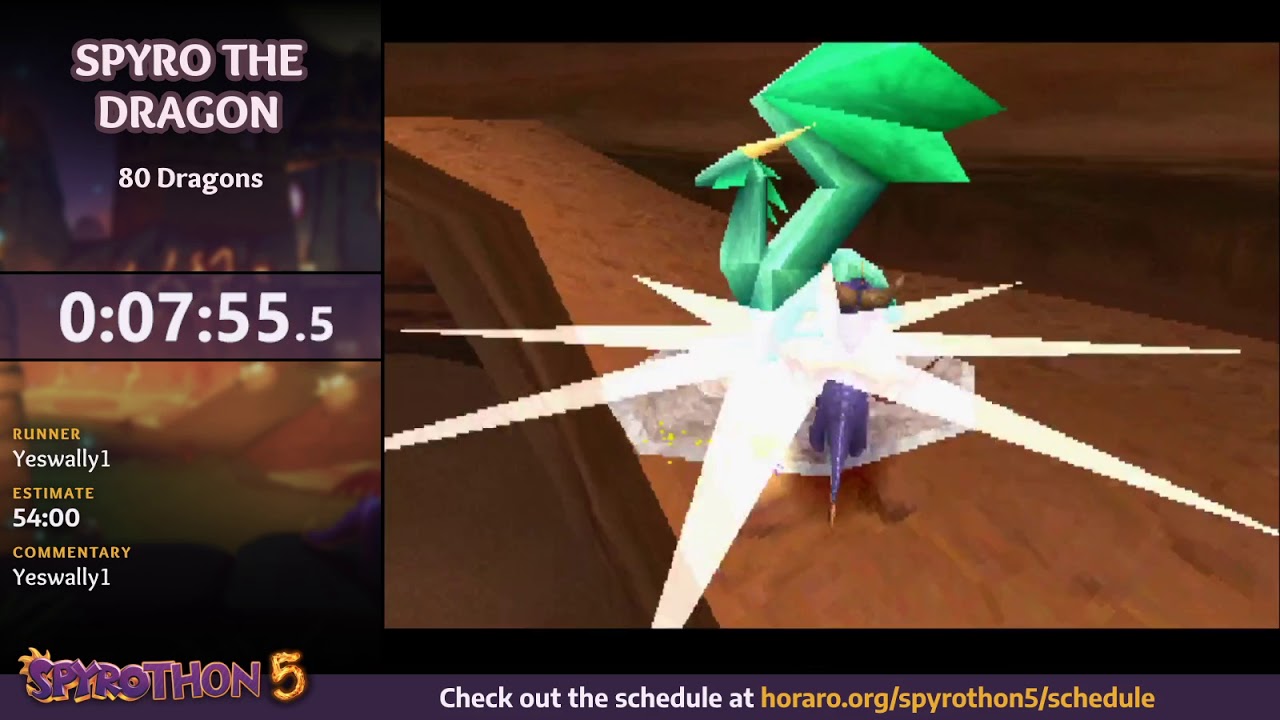 [Spyrothon 5 #5] Spyro 1: 80 Dragons by Yeswally1
