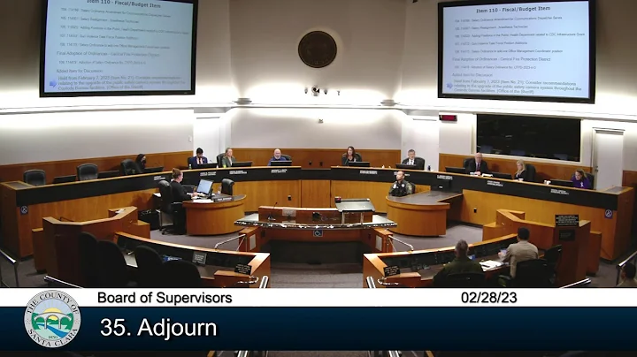 SCC Board of Supervisors Meeting  February 28, 2023 9:30 AM - DayDayNews