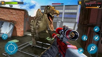Dinosaur Hunter City Invasion Survival - Android GamePlay