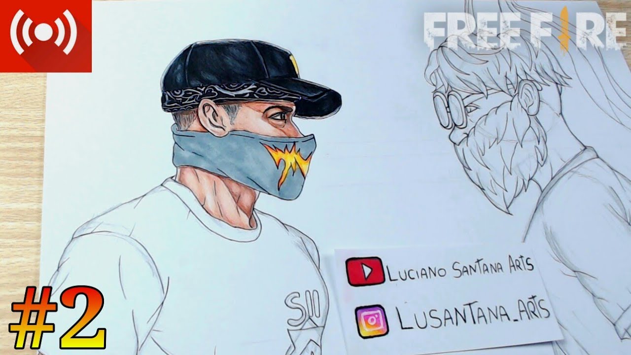 Drawing Rouk Ff ( Real Time Drawing ) COLORINDO RUOK VS BROKEN FREE FIRE - Dibujando ...