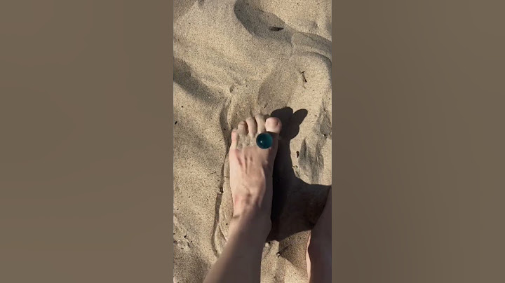 Peaceful Barefoot Touch with Glass Marble in Sand #asmr #beach #relaxation #foot #barefootwalk