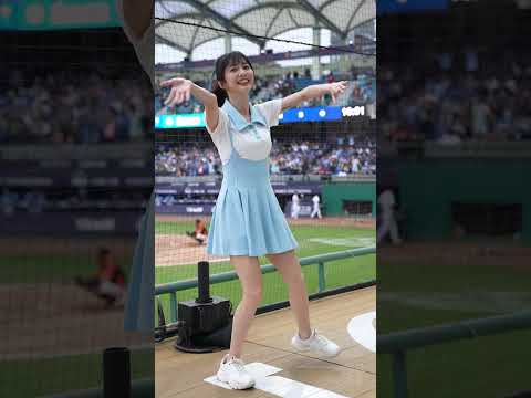 子供っぽいしぐさが可愛い😊 #慈妹 つーめい #台湾チア #FubonAngels #中華職棒 #cpbl #cheerleading 新莊棒球場 2023/04/30【台湾チアTV】