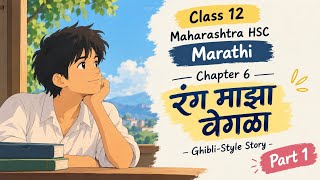 ✨ रंग माझा वेगळा | Class 12 Marathi HSC | Ghibli-Style Story | Part 1 🎨📖