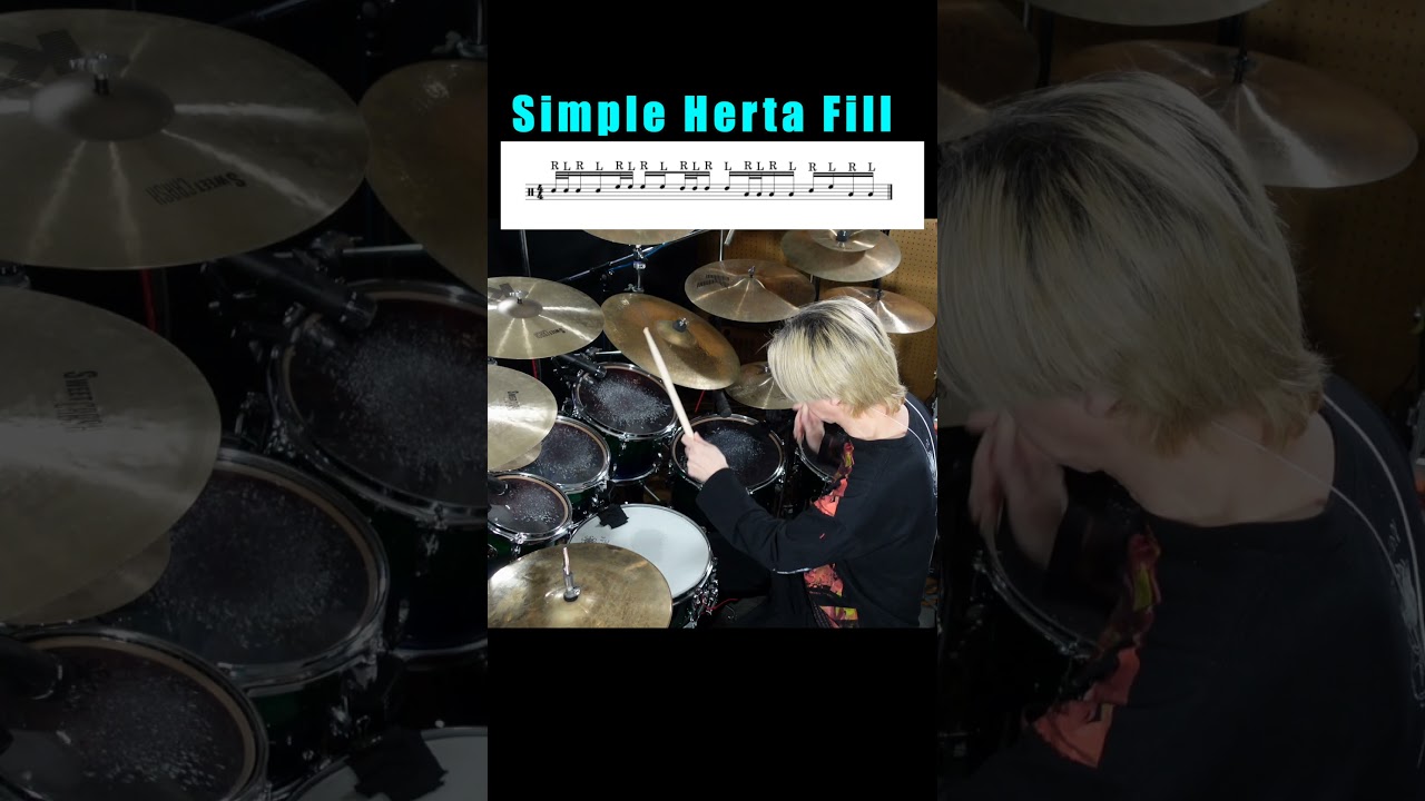Simple Herta  Fill snare drum technique  フィルイン 叩いてみた。  Drum Fill in  