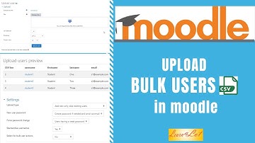 Moodle Bulk User Upload