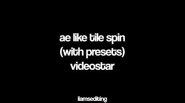ae tile spin (with presets) | videostar