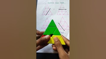 HOW TO SOLVE PYRAMID CUBE 🥰🔥| #cubing #rubikscube #cube #pyramid #shorts #badshahofcube