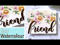 How To Easily Watercolour The Beautiful Weekend Doodles Flowers!