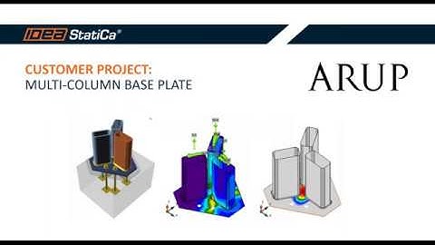 Connection Wednesdays – Multi column base plate by ARUP
