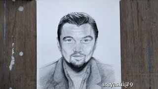 Drawing Leonardo DeCaprio|shading|Timelapse|Artist:Sreyashi Mukherjee|