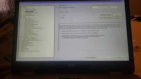 Laptop(Dell inspiron) How to enable Legacy boot. #Legacy mode.