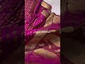 💖 Masterpiece banarasi saree with delicate Meenakari woven booties all over ✨ #sareefashion