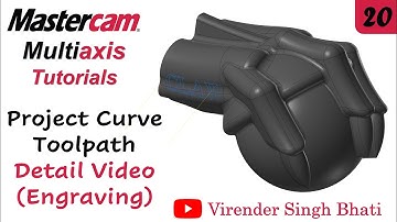Project Curve - Mastercam Multiaxis Programming