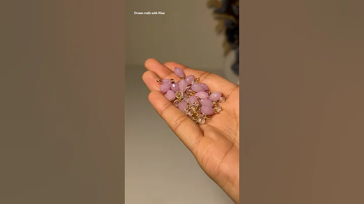 Diy purple necklace 🥰 #dreamcraftswithhina  #necklace  #craft #diy #shorts #handmade  #viral